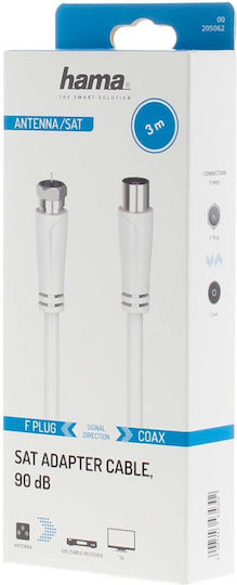 HAMA Kabelantenne Koax-Stecker - Koax-Buchse (00205062)