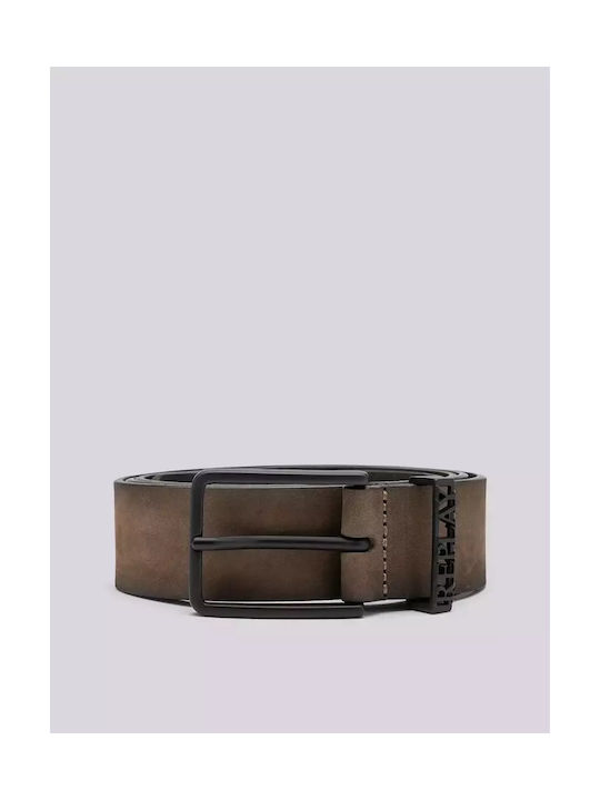 Replay Men's Leather Belt Brown