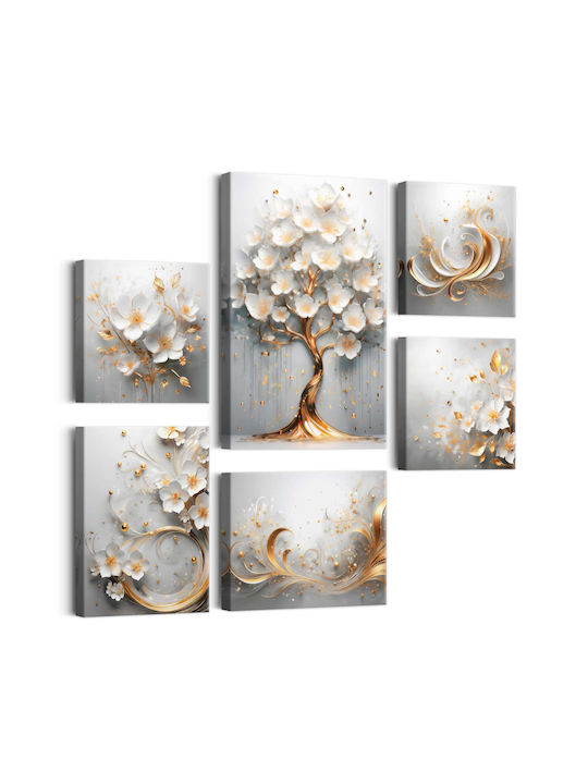 Decowalls 6 части Картина Платнен 100x140см