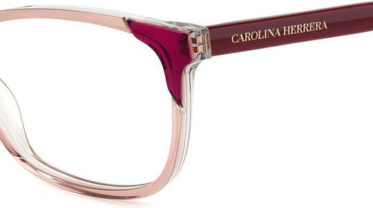 Carolina Herrera Plastic Eyeglass Frame Pink HER 0284 35J