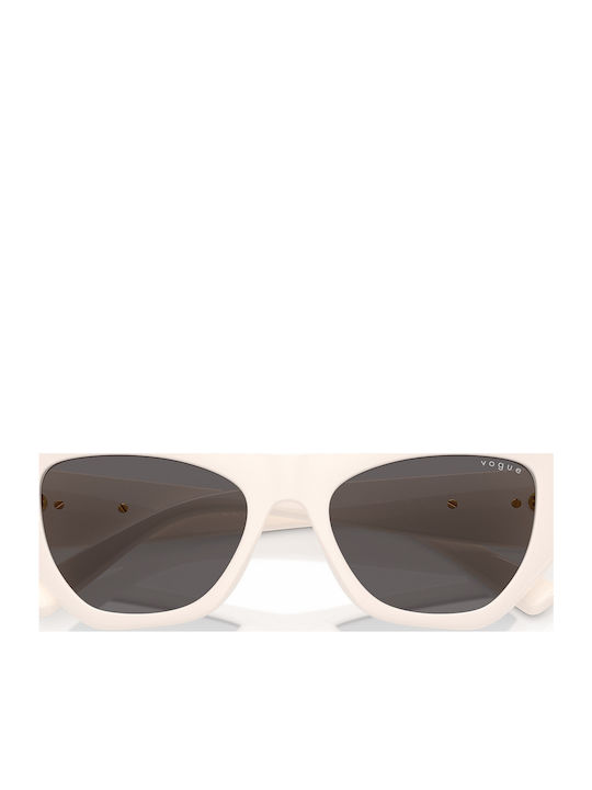 Vogue Women's Sunglasses with Beige Horn-Rimmed Frame and Grey Lenses VO5607S 312487