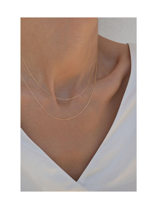 Kritsimis Forzatina Gold Chain Neck 14K Length 45cm