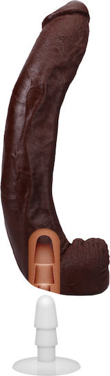 Doc Johnson Dildo realist cu Scrotum Maro 34cm