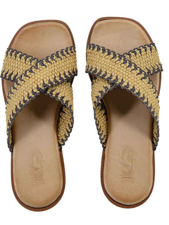 Sandale Casual Damă De Piele Bej