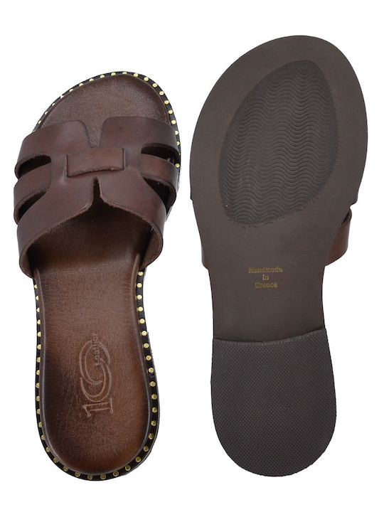 Sandale Casual Damă din Piele Maro