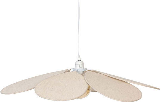 Verstellbar Hängelampe Beige mit Fassung E27 72x72cm.