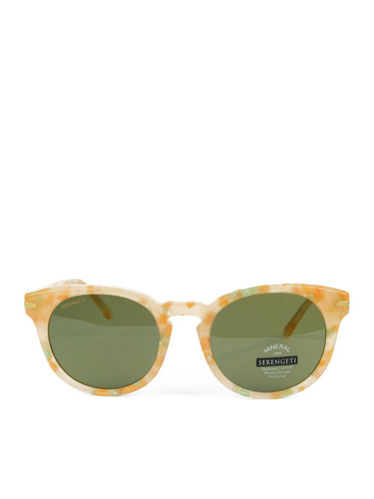 Serengeti Havah Unisex Γυαλιά Ηλίου με Κίτρινο Κοκκάλινο Σκελετό και Πράσινο Φακό SS574007