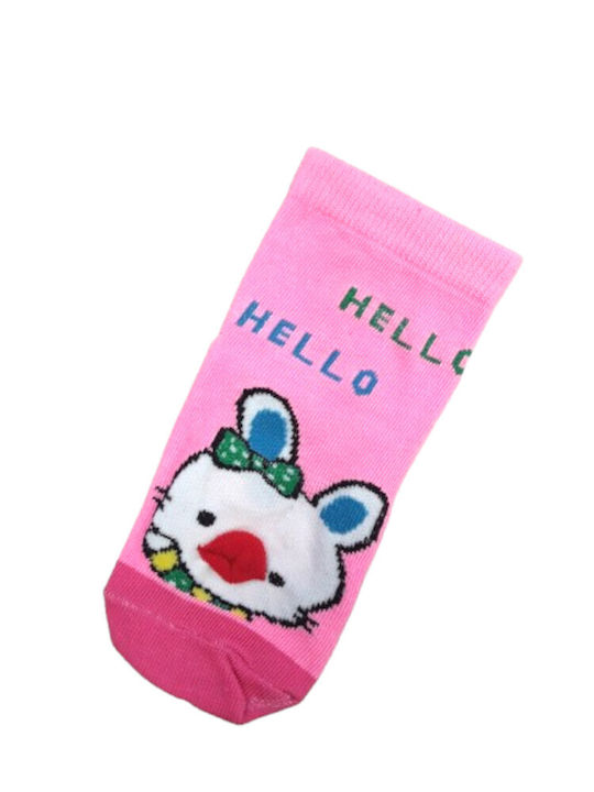 Domina Șosete pentru Copii Pink Bunny