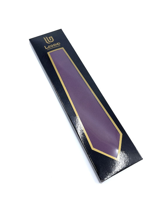 Legend Accessories Men's Tie Set Printed In Purple Colour