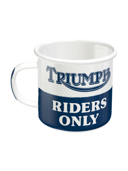 Nostalgic Art Triumph-riders Only Чаша Емайл 360мл