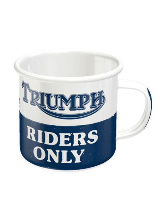 Nostalgic Art Triumph-riders Only Чаша Емайл 360мл