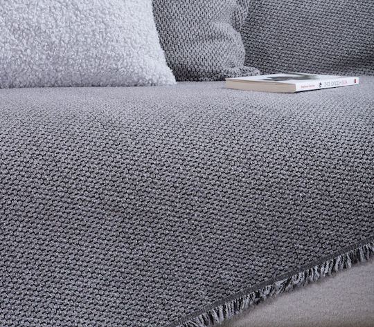 Nef-Nef Homeware Brooklyn Покривка За Двуместен Диван Жакард 170x250см Сребрист