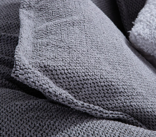 Nef-Nef Homeware Brooklyn Покривка За Двуместен Диван Жакард 170x250см Сребрист