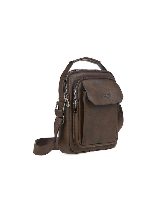 Verde Men's Bag Shoulder / Crossbody Brown