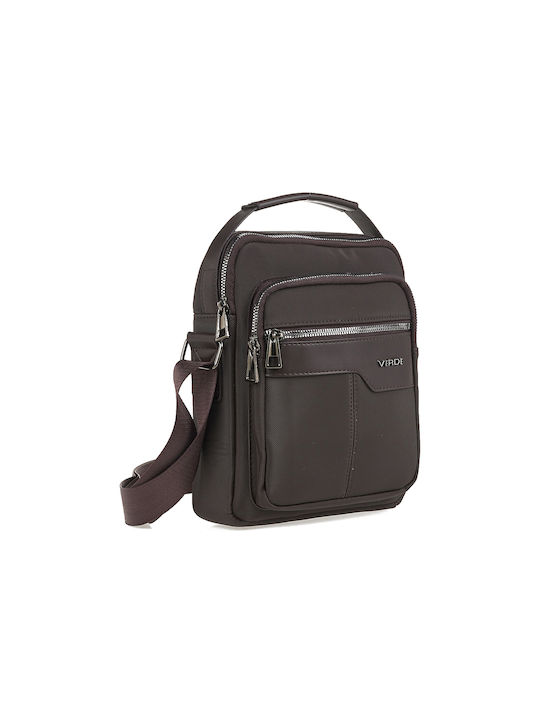 Verde Men's Bag Shoulder / Crossbody Brown