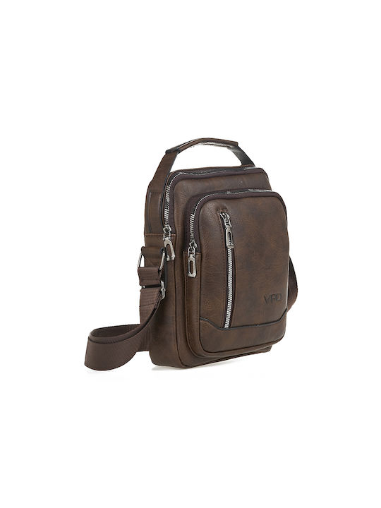 Verde Men's Bag Shoulder / Crossbody Brown