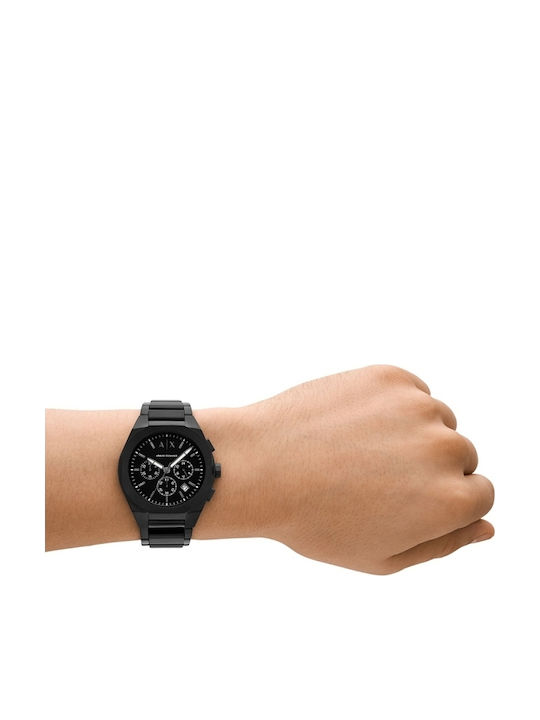 Armani Exchange Ceas Bărbați 42mm Cronograf Baterie Cu Brățară Din Oțel Inoxidabil Neagră