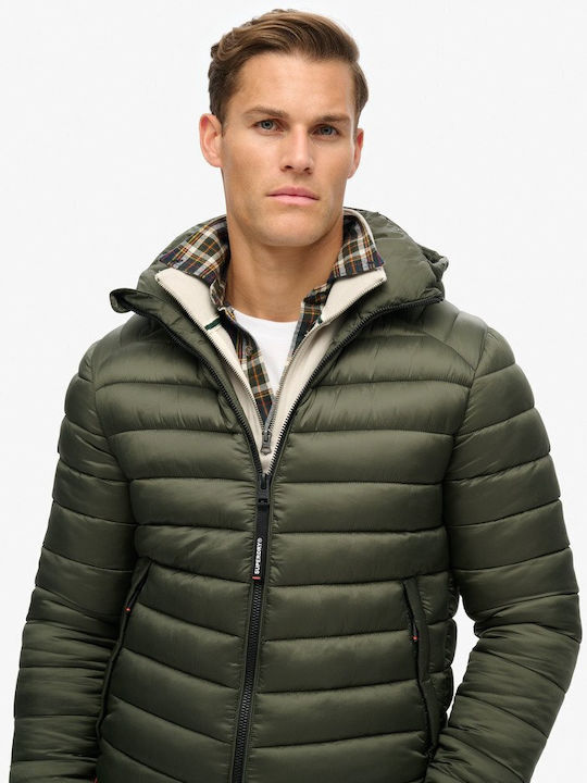 Superdry Fuji Jacket Puffer Army Khaki