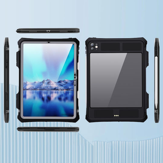 Wasserdichte Shellbox-Hülle IP68 Apple iPad Pro 11" 5. Generation 2024 Schwarz