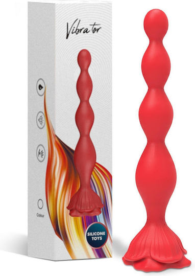 Vibrating Anal Plug Vibrator Rosestick Red 9 Vibration Functions