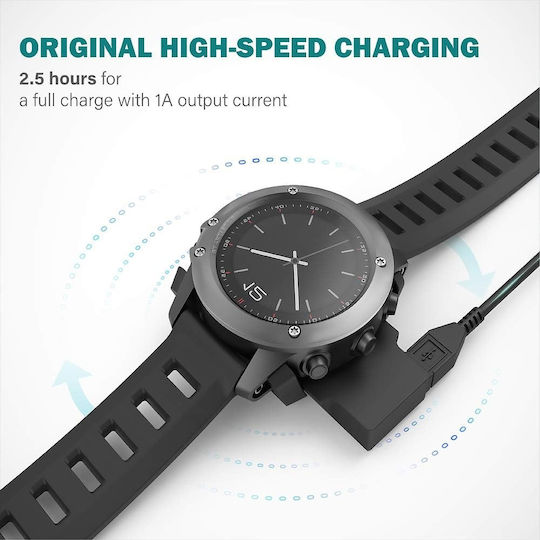 Charger Garmin Fenix 3 3 Hr 3 Sapphire Usb 1m Techsuit Tgc5 Black