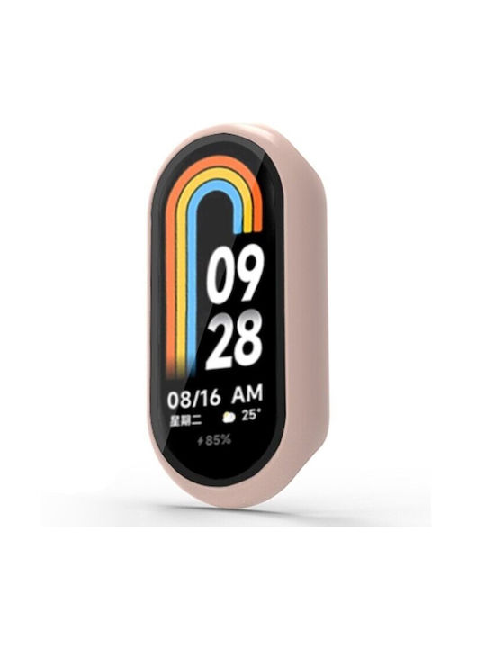 Hülle 2-in-1 + Panzerglas Amazfit Bip 5 Rosa