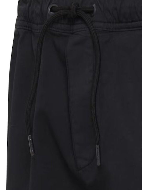 Trousers Chino Elastic in Baggy Line Black