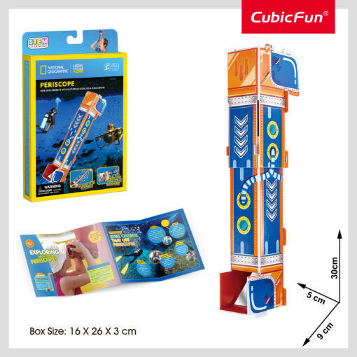 Cubic Fun Paper Construction Toy Periscope for Children 5+ years+ Years