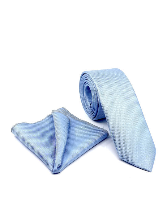 Legend Accessories Oxford style light blue with pocket square Men's Tie Set Synthetic Monochrome in Light Blue Color