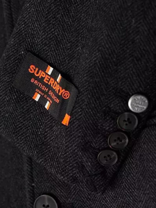Superdry D3 Tailored In Town Coat Herren Mantel Gray M5011970A