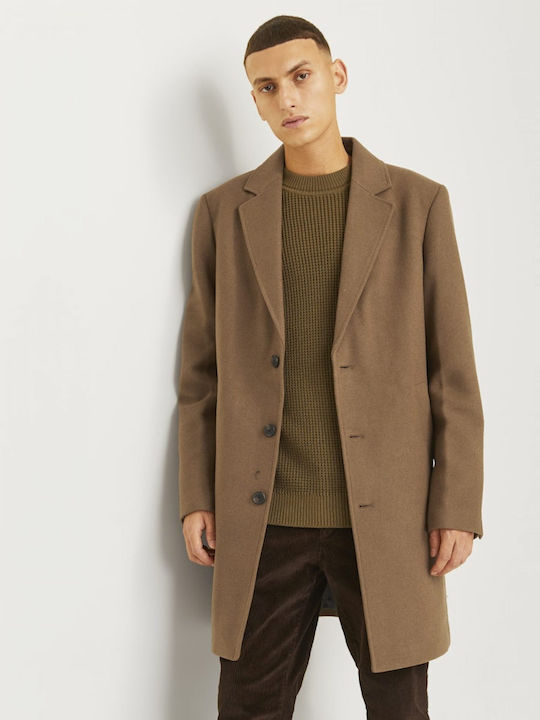 Herren Mantel Beige