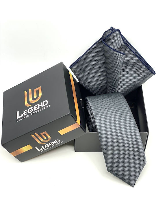 Legend Accessories Men's Tie Set Monochrome Charcoal