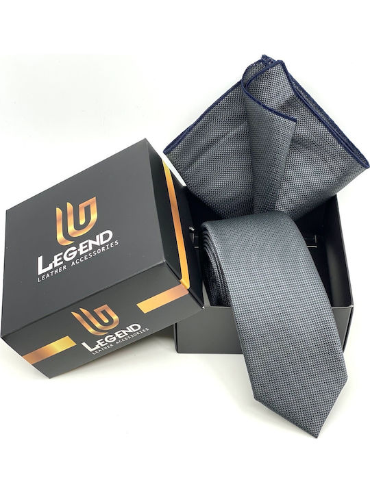 Legend Accessories Men's Tie Set Monochrome Charcoal