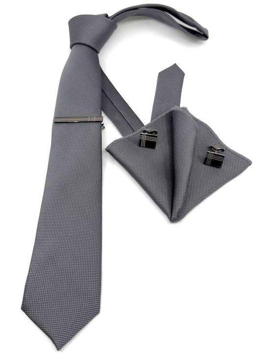 Legend Accessories Men's Tie Set Monochrome Charcoal
