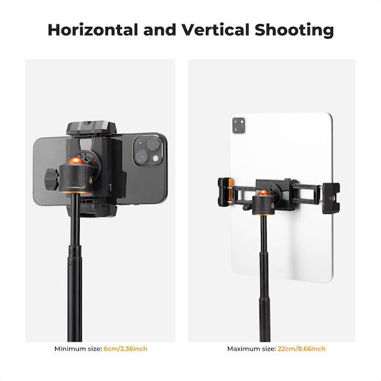 K&f Concept Ms20 Phone Tablet Clamp Tripod Mount Cold Shoe Kf31.095