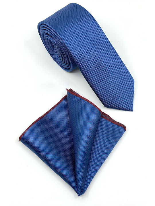 Legend Accessories Σετ Ανδρικης Γραβάτας σε Μπλε Χρώμα