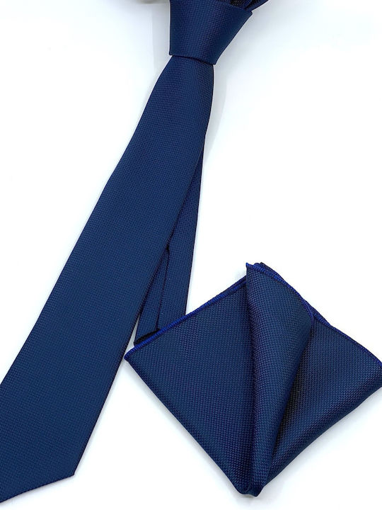 Legend Accessories Synthetic Men's Tie Set Monochrome Navy Blue