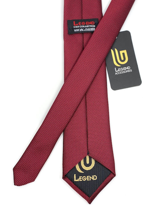 Legend Accessories Synthetic Men's Tie Set Monochrome Burgundy