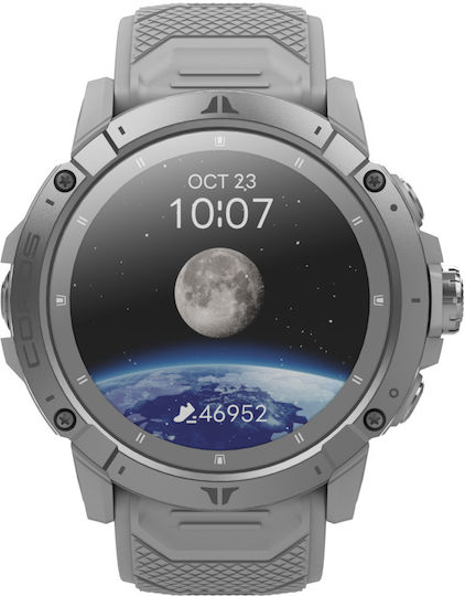 Coros Vertix 2S Titanium 50mm Waterproof Smartwatch with Heart Rate Monitor (Moon)