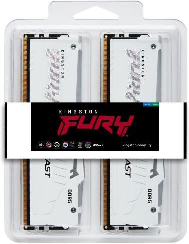 Kingston Fury Beast RGB DDR5 32GB RAM με 2x16GB Modules και Ταχύτητα 6000 για Desktop