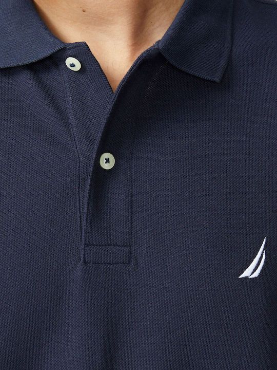 Polo Short Sleeve Navy Blue Blouse