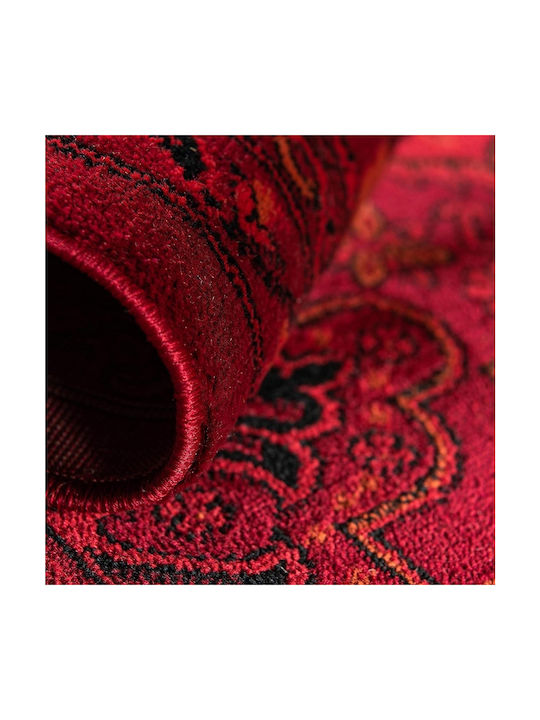 Saray Home Bokhara Wohnzimmer Teppich Rechteckig mit Fransen Bordeaux 275x365cm