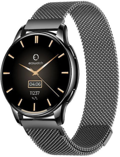 MaxCom EcoWatch 3 Неръждаема стомана 48мм с Пулсомер (Черен)
