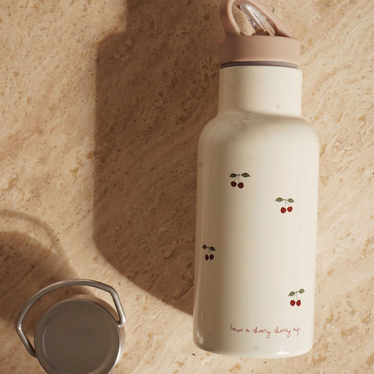 Konges Slojd Kids Water Bottle Thermos Stainless Steel Burgundy 350ml