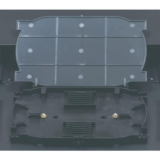 Central Οπτικό Patch Panel για Rack 1U 19" 24 Θυρών LC MM πολύτροπες Ίνες Μαύρο