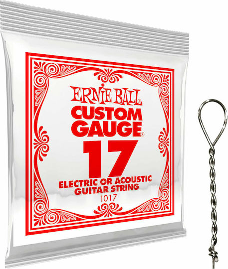 Ernie Ball Plain Loop End Μονή Χορδή Steel Λαούτου 17"