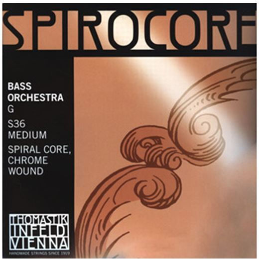 Thomastik Spirocore Orchestra Double Bass Единични Басови Струни 4 Бройки Комплект Светли 4/4