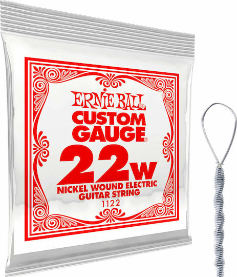 Ernie Ball Single Nickel Wound Electric Guitar String 22 Inches
