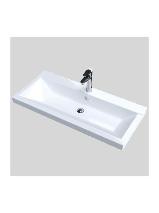 Sanitec Nodo Επικαθήμενος Νιπτήρας Πορσελάνης 70x40x11cm Λευκός