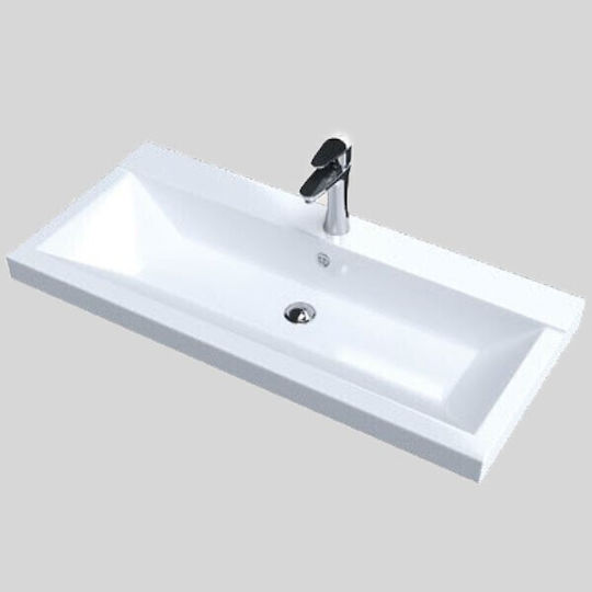 Sanitec Nodo Επικαθήμενος Νιπτήρας Πορσελάνης 80x40x11cm Λευκός